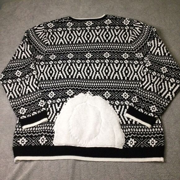 Holiday Time Ugly Christmas Fa La Llama Pullover Mens Sweater - Size 3XL ‎ 52-54 - Picture 6 of 12